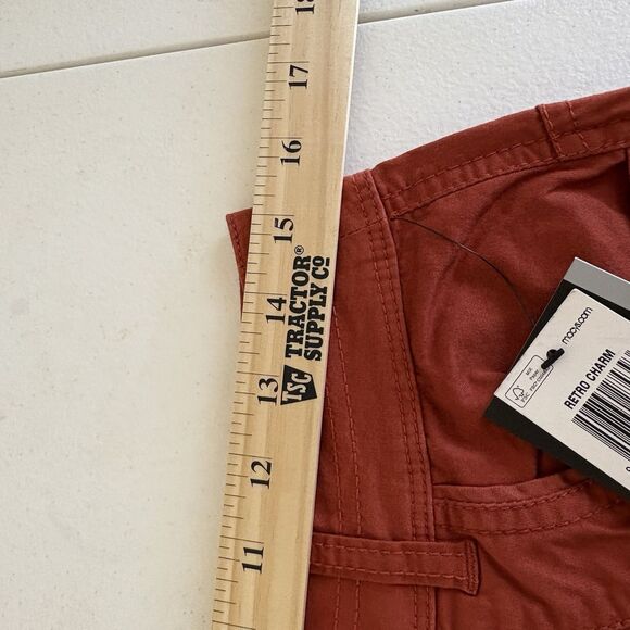 Style‎ & Co Retro Charm Sienna Orange Carpi Pants Women's Size 4 Mid Rise - Picture 5 of 8